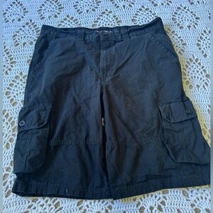 Southpole Shorts 34 Mens Black Cargo Baggy Loose Hip Hop Skater Streetwear Y2K
